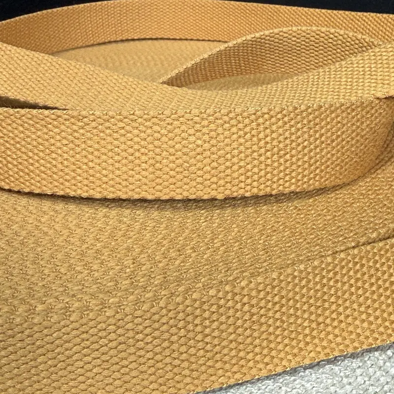 1-Inch Rpet-Blend Organic Cotton Webbing In Mustard Gold 1