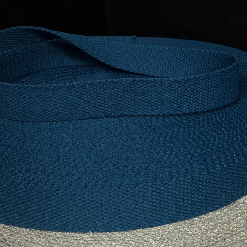 1-Inch Rpet-Blend Organic Cotton Webbing In Nordic Blue 1