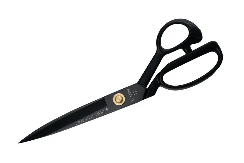 12-Inch Midnight Fabric Shears With Rubber Grip By Ldh Scissors 1