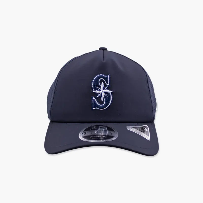 2026 Batting Practice Navy 'S' Apex Trucker Hat – Seattle Mariners 1