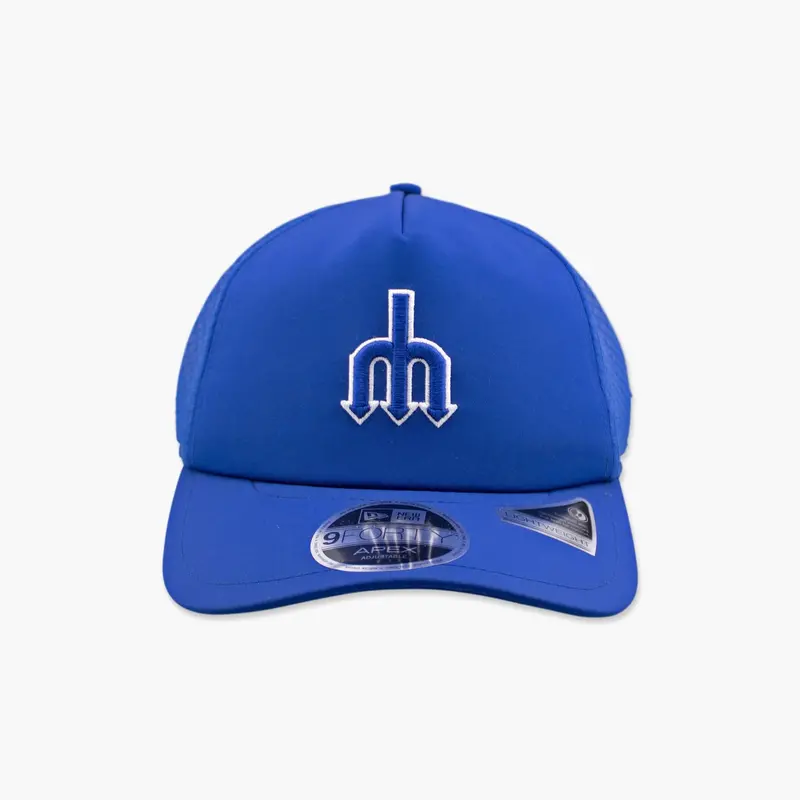 2026 Batting Practice Royal Trident Apex Trucker Hat – Seattle Mariners 1