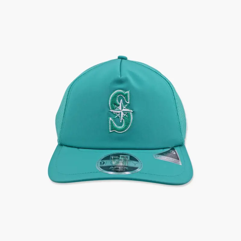 2026 Batting Practice Teal 'S' Apex Trucker Hat – Seattle Mariners 1