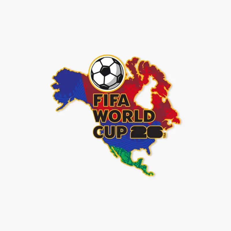 2026 Fifa World Cup North America Regional Enamel Pin 1