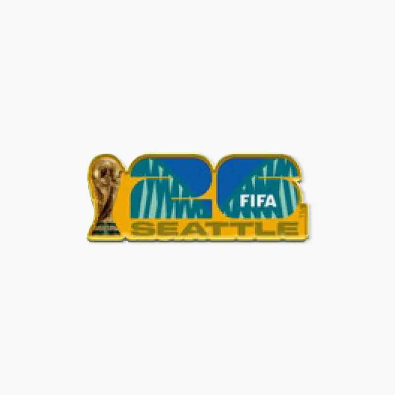 2026 Fifa World Cup Seattle Host City Logo Enamel Pin 1