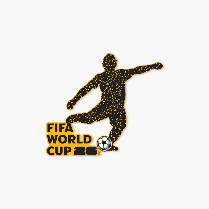 2026 Fifa World Cup Soccer Silhouette Enamel Pin 1