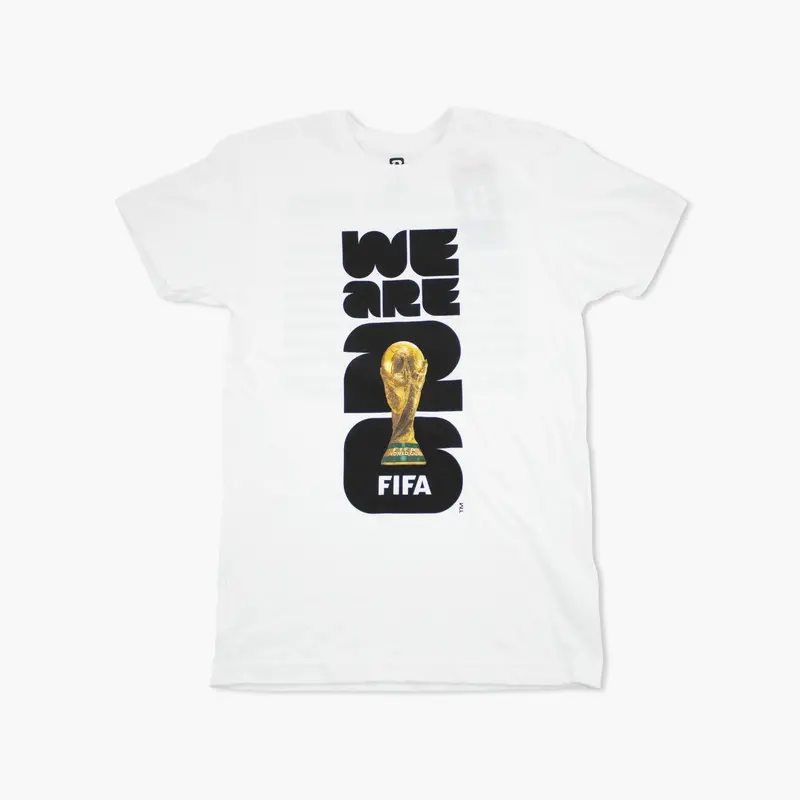 2026 Fifa World Cup Trophy & Host Cities White T-Shirt 1