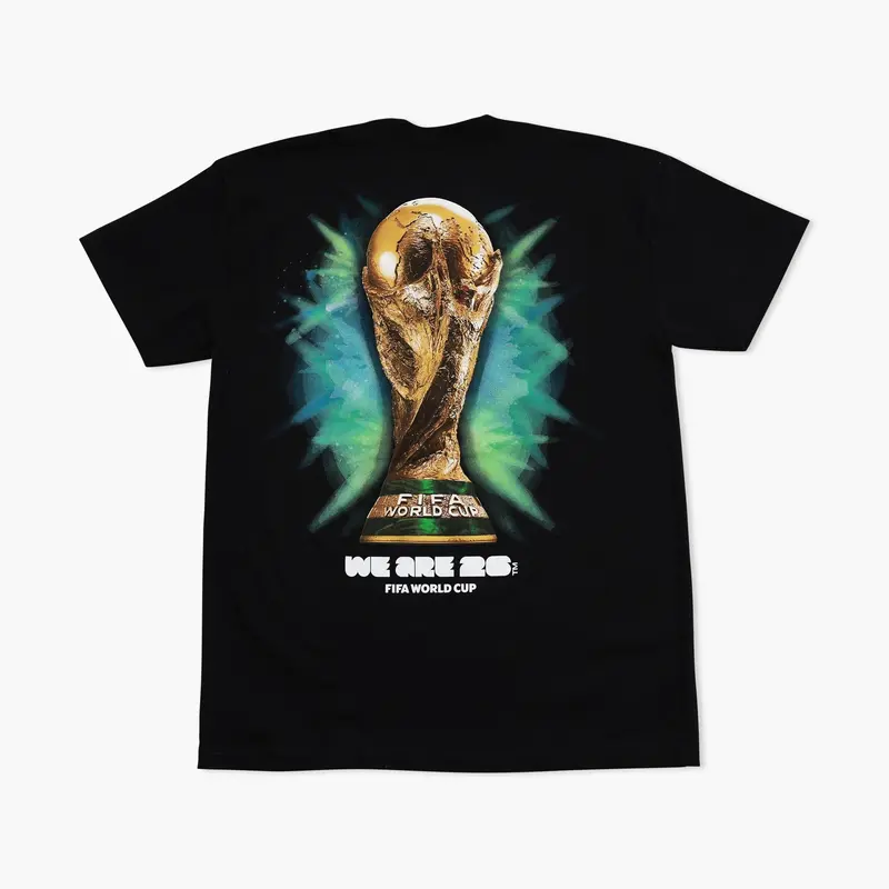 2026 Fifa World Cup Trophy Lights Black Heavyweight T-Shirt 1