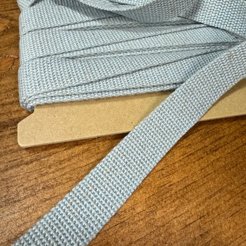 20Mm Japanese Linen-Blend Marble Webbing In Light Blue – Sold By The Meter 1