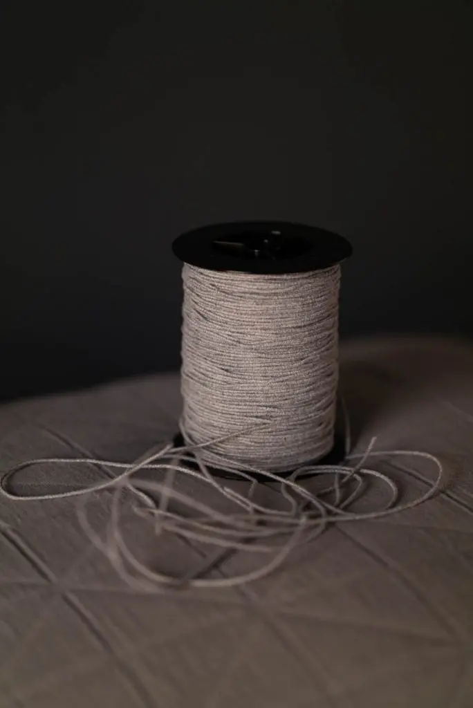 2Mm Recycled Cotton Elastic In Grey Marl – Merchant & Mills (Per Meter) 1