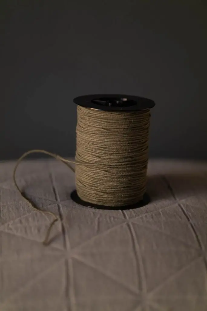 2Mm Recycled Cotton Elastic In Khaki – Merchant & Mills (Per Meter) 1