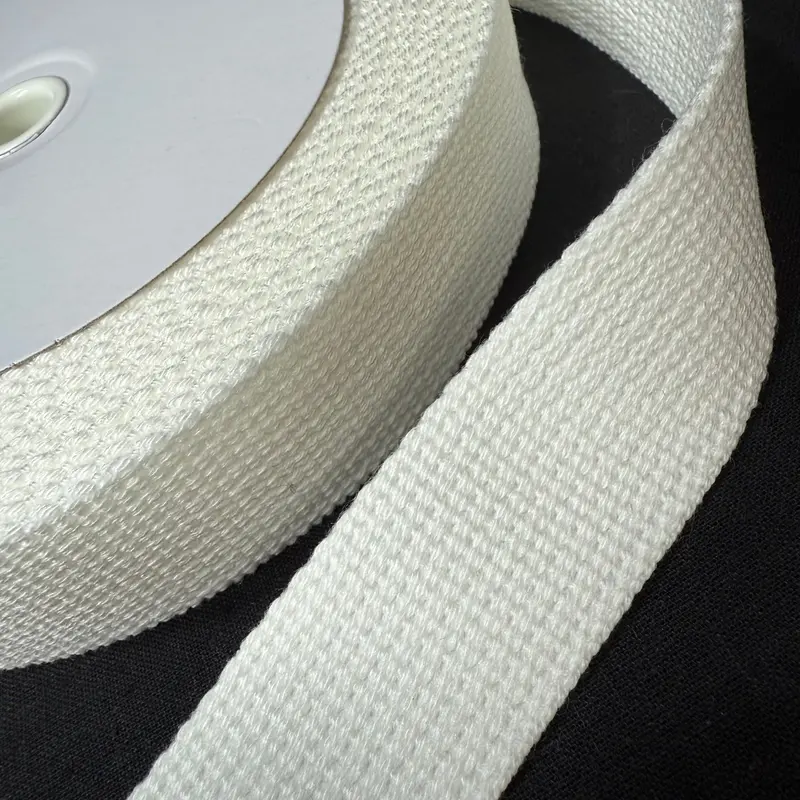 30Mm Cloud White Japanese Webbing – Soft Neutral Tone, Sold Per Meter 1
