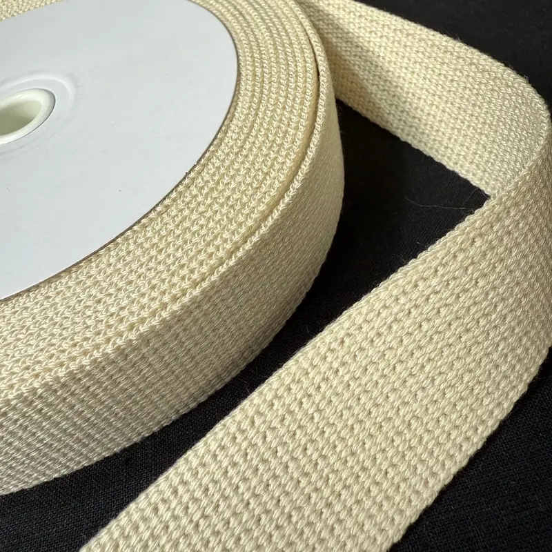 30Mm Cream-Tone Japanese Webbing – Natural Warm Hue, Sold By The Meter 1
