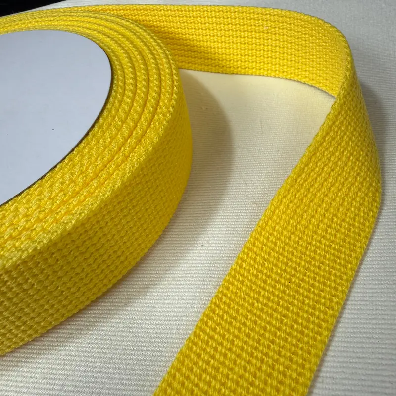 30Mm Sun-Kissed Yellow Japanese Webbing – Cheerful Bright Hue, Sold By The Meter 1