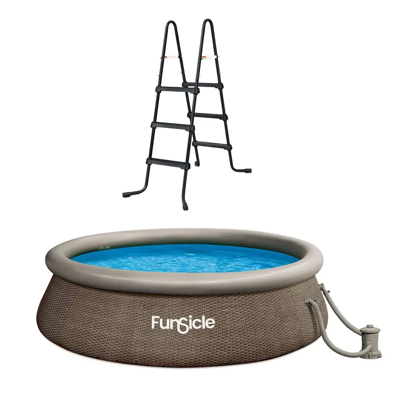 36-Inch 3-Step Ring Top Pool Ladder – Funsicle Surestep For Quickset Pool (12' X 36") 1