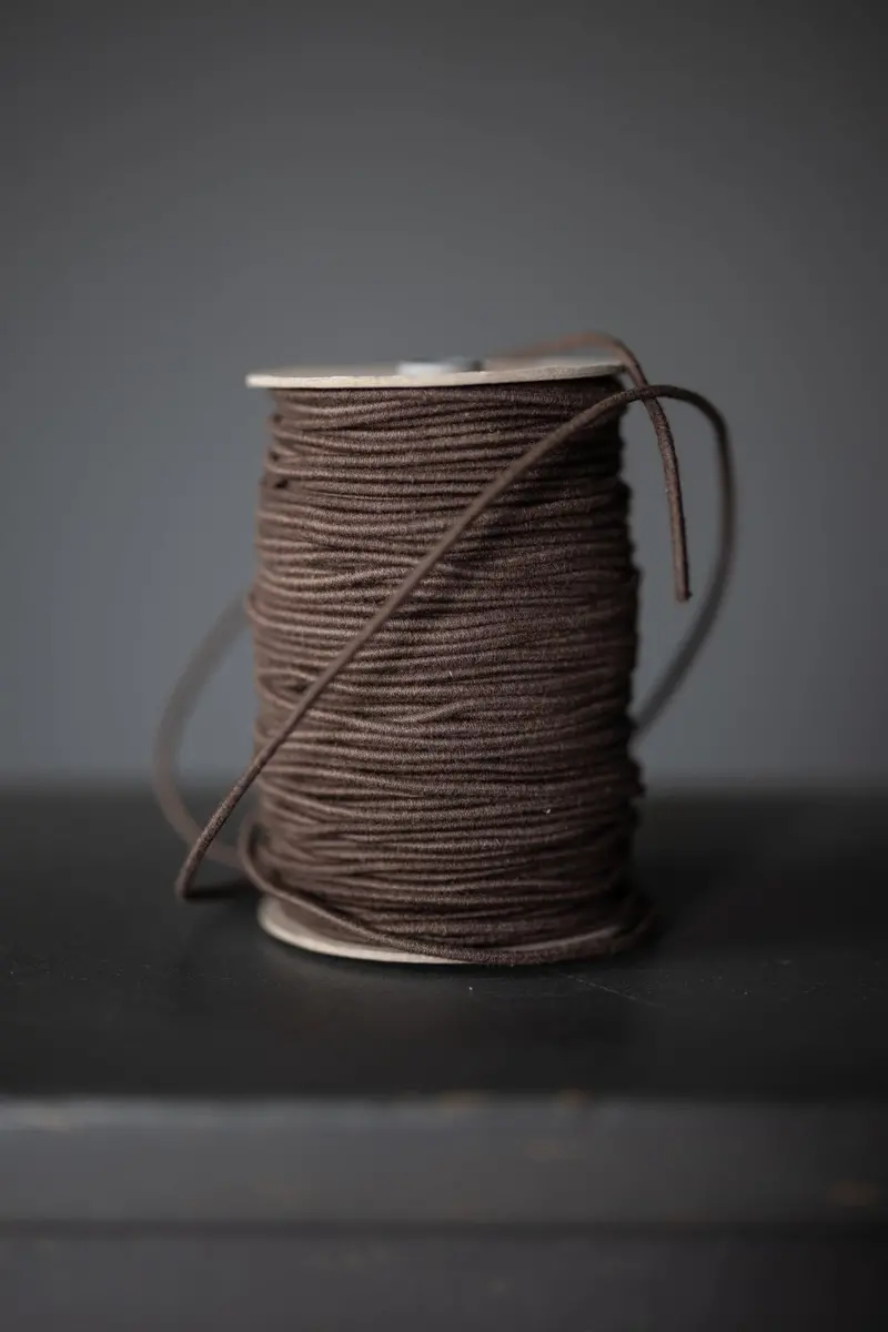 3Mm Organic Cotton Elastic In Rambler Green – By The Meter, Merchant & Mills 1
