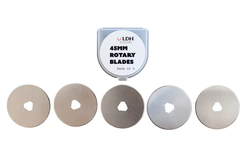 45Mm Carbon Steel Rotary Blades – Single Or 5-Pack By Ldh Scissors 1