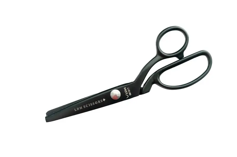 8-Inch Midnight Edition Pinking Shears – Ergonomic Fabric-Cutting Scissors By Ldh 1