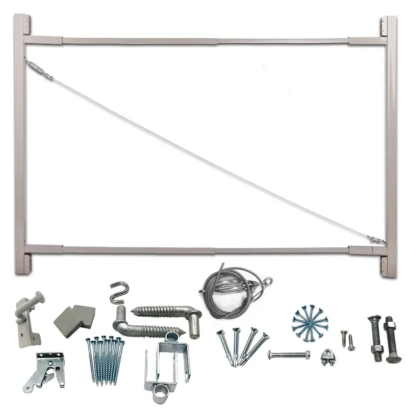 Adjust-A-Gate Steel Frame Gate Building Kit – Customizable 36"–72" Width, 6' Max Height 1