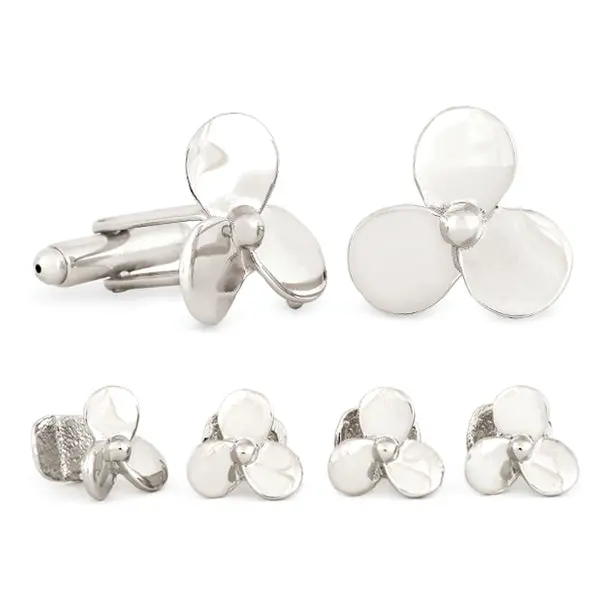 Aircraft Propeller Cuff Links And Shirt Stud Set 1
