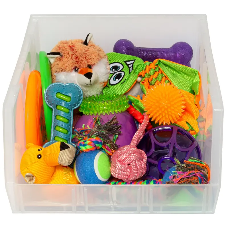 Akro-Mils 3-Pack Akrobins – Clear Stackable Plastic Storage Bins For Space-Saving Organization 1