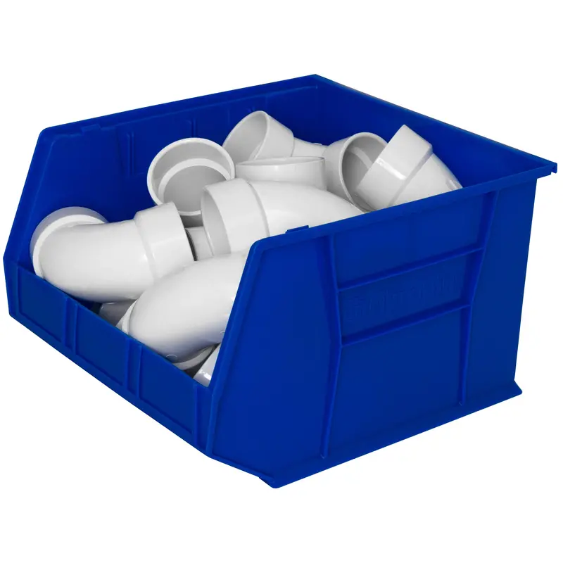Akro-Mils Space-Saving Storage Bins – Set Of 3 Blue Akrobins For Compact Organization 1