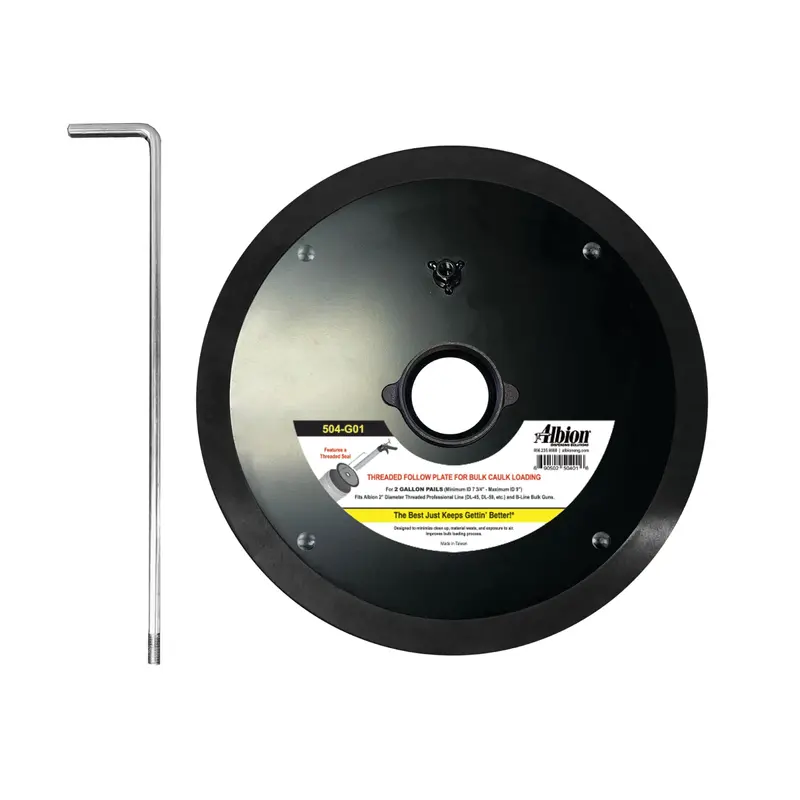Albion Engineering 504-G01 Threaded Follow Plate For 2-Gallon Pails 1