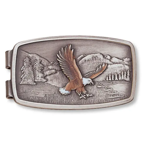 American Bald Eagle Enamel Money Clip 1
