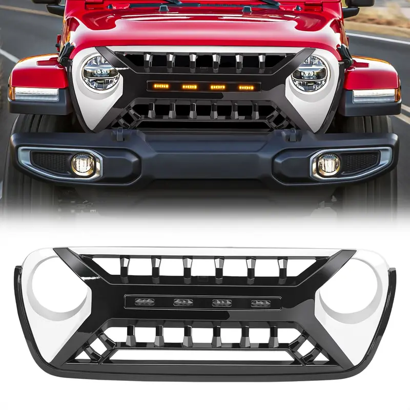 American Modified Led-Integrated Grille For 2018–2023 Jeep Wrangler Jl & Gladiator Jt 1