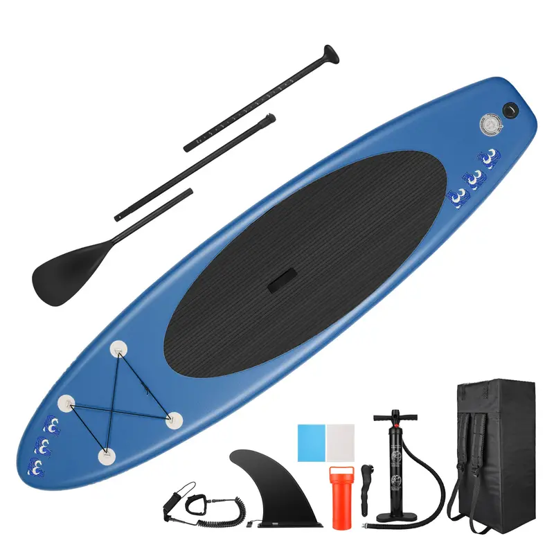 Ancheer Isup Inflatable Stand-Up Paddle Board – Includes Bag & Accessories, Blue, Open Box 1