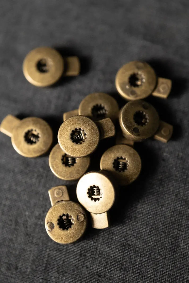 Antique Brass Cord Lock Hardware By Merchant & Mills 1