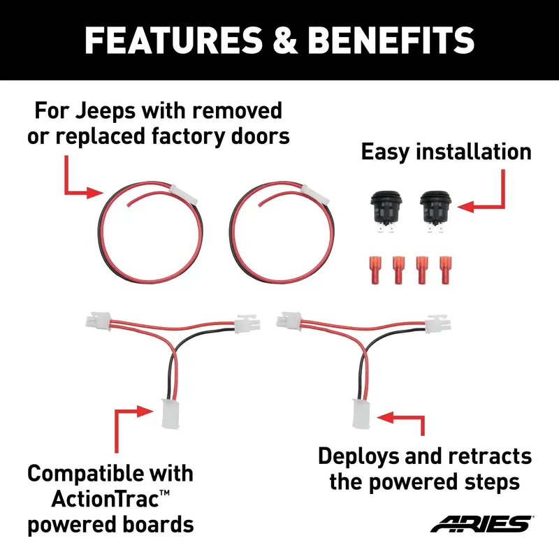 Aries Actiontrac Door Delete Switch Kit – Model 3020000 1