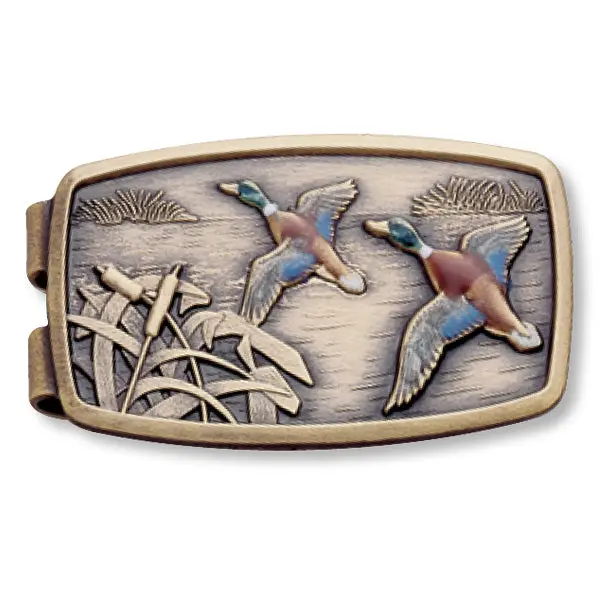 Artisan Enamel Duck Money Clip 1