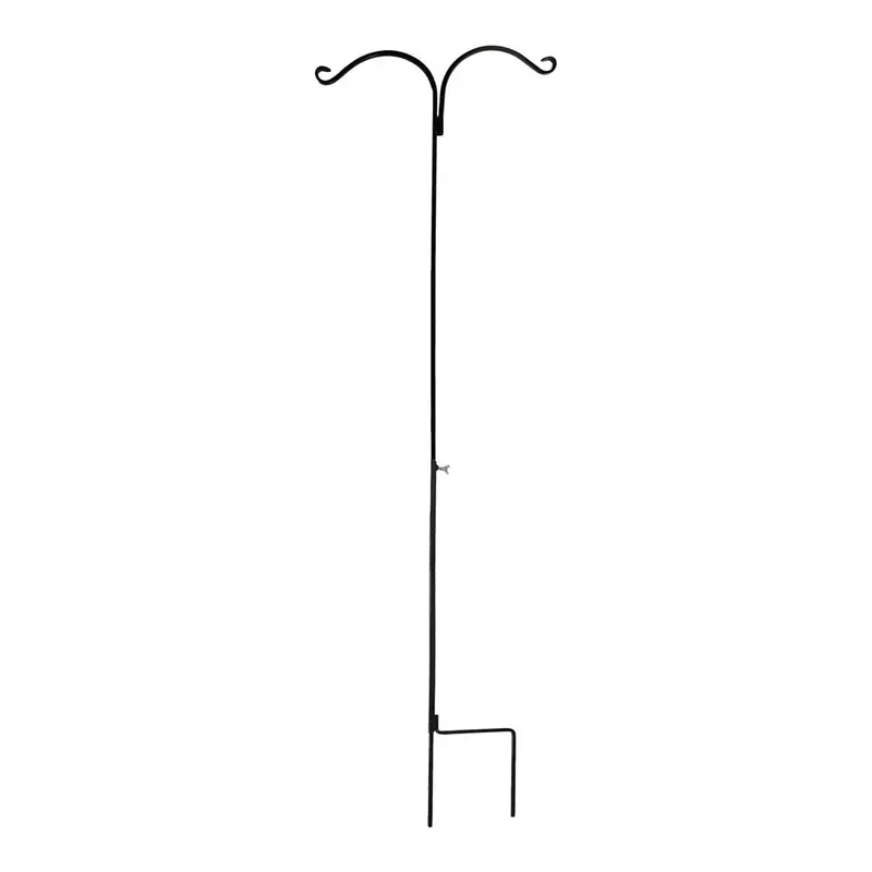 Ashman Heavy-Duty Steel Shepherd’S Hook Ground Stake – 65-Inch Dual-Sided, Open-Box 1