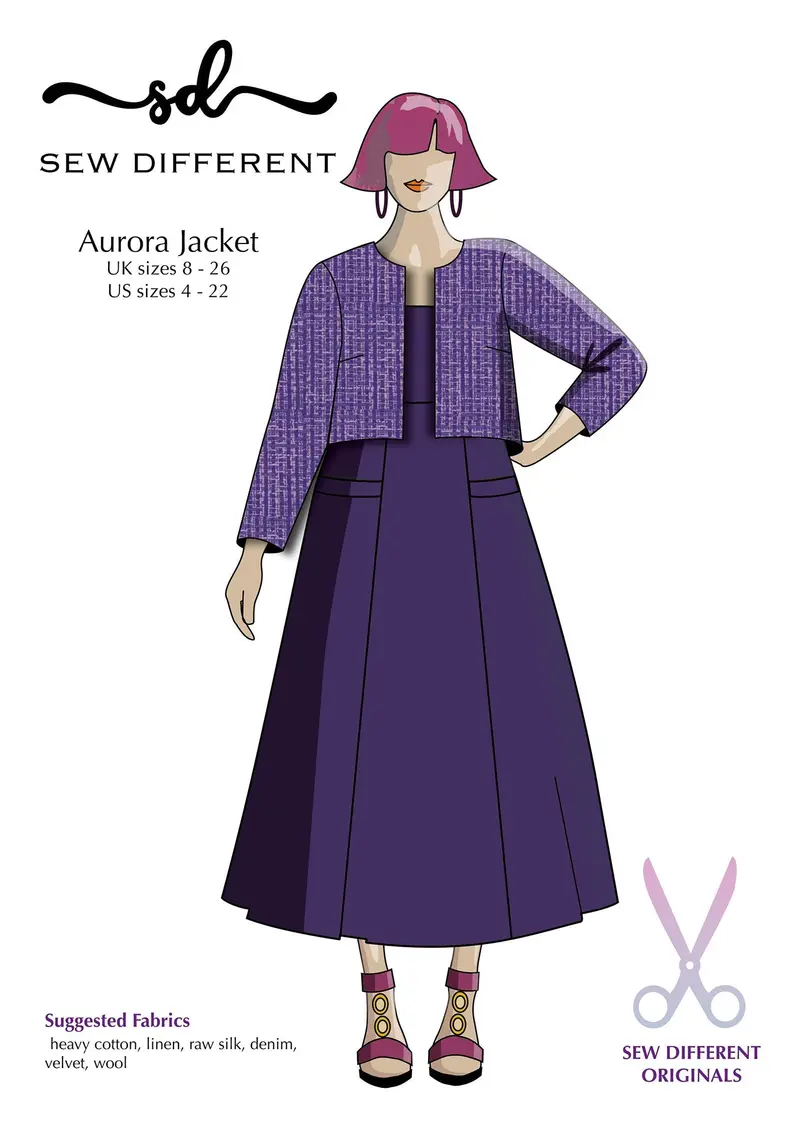 Aurora Jacket Pattern – Stylish Paper Sewing Template From Sew Different 1