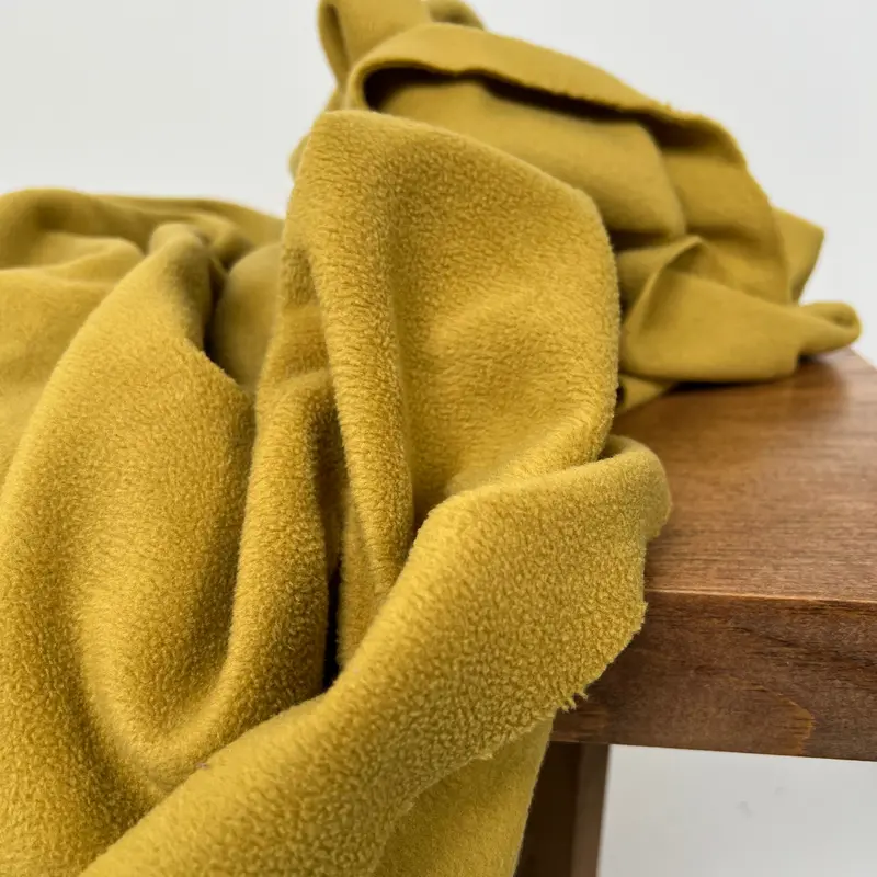 Avocado Green Brushed Anti-Pill Fleece 1