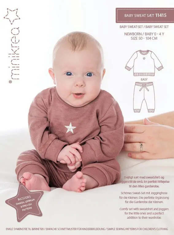 Baby Sweat Set Pattern – Sizes 0–4 Years By Minikrea (Pdf Download) 1
