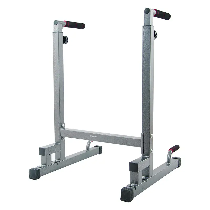 Balancefrom Multi-Functional Dip Station – 500-Lb Capacity Home Gym Stand, Gray, Open-Box 1