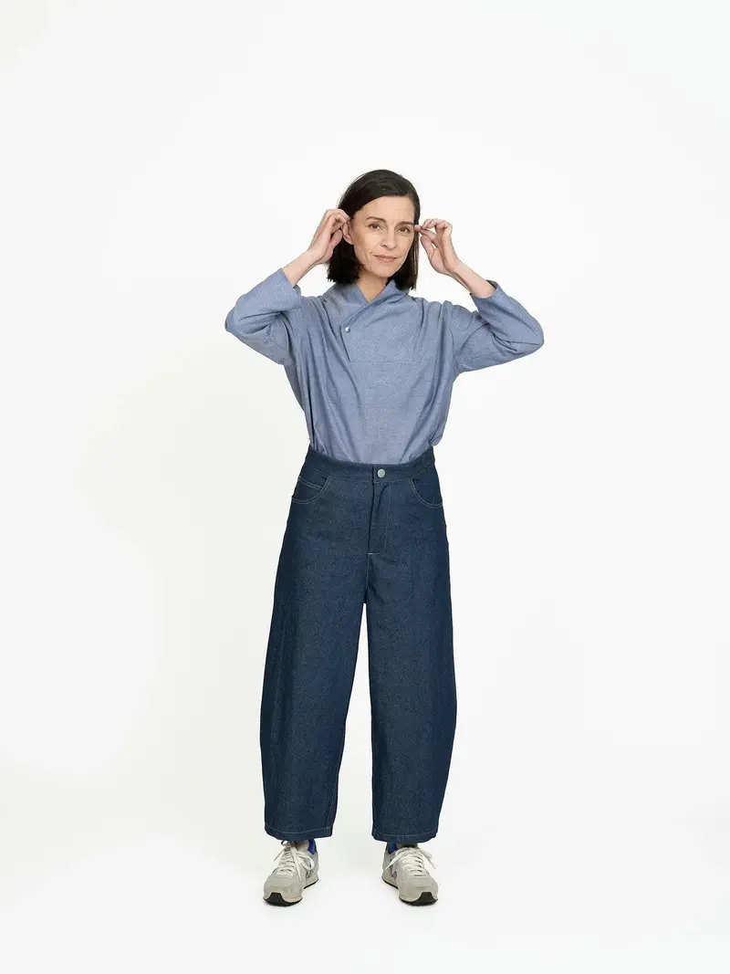 Barrel Leg Trousers Sewing Pattern – The Assembly Line 1