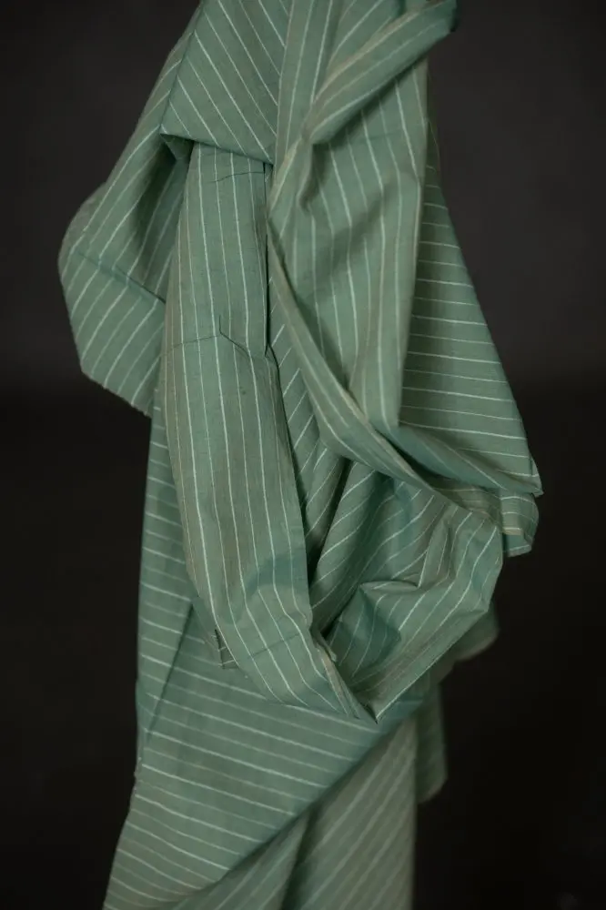 Bay Stripe Handwoven Indian Cotton Fabric 1