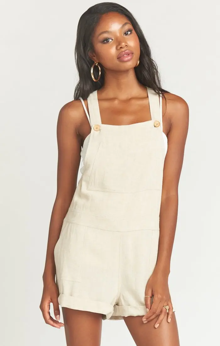 Beachside Denim Overalls With Utility Pockets 2