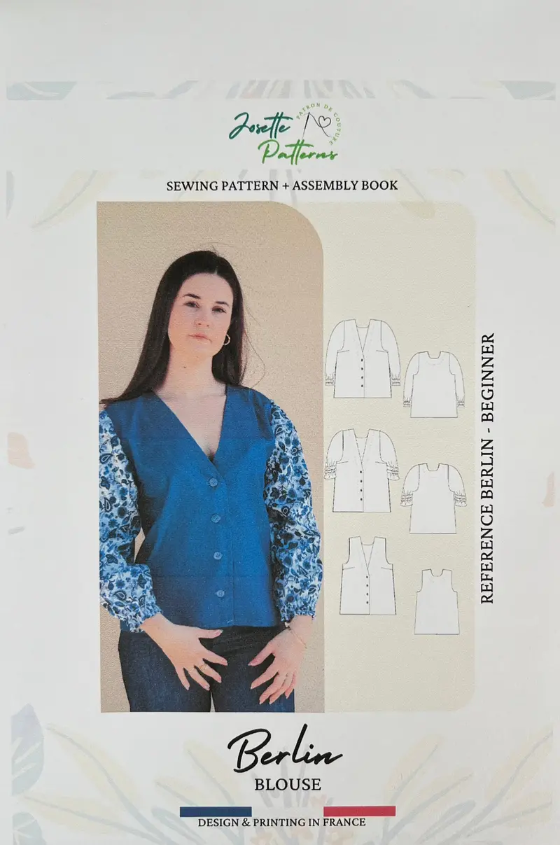 Berlin Women'S Classic Button-Down Blouse Pattern By Josette Patterns 1