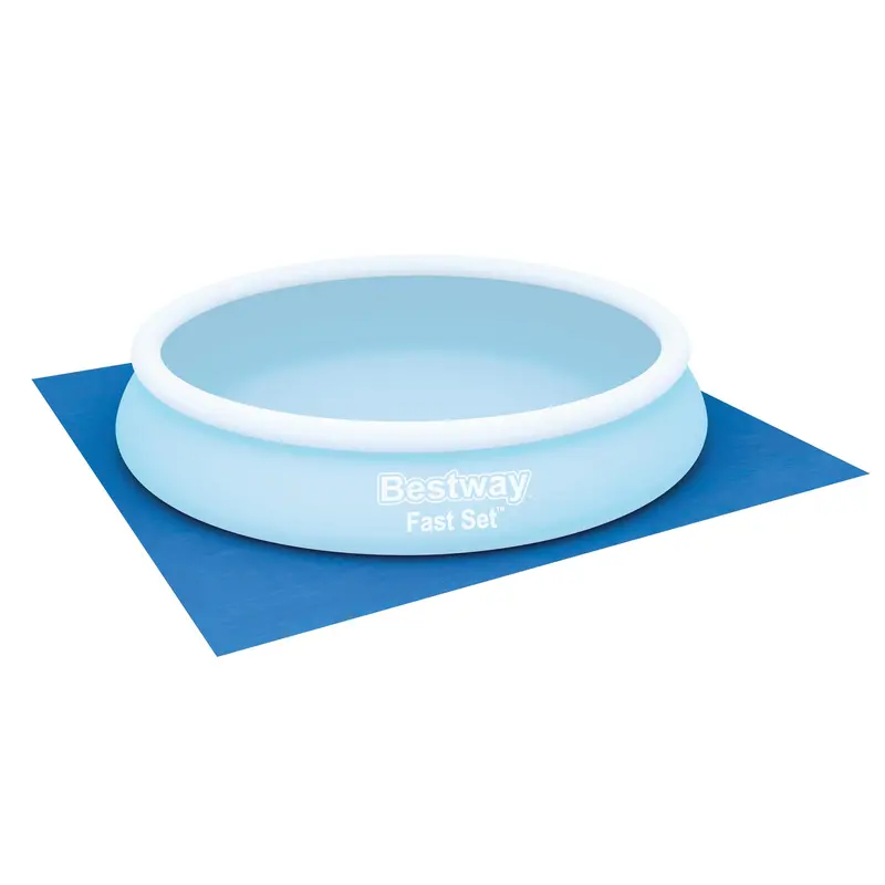 Bestway 13' X 13' Heavy-Duty Ground Cloth For Pools And Outdoor Use 1
