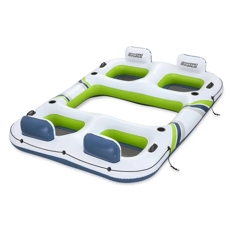 Bestway Hydro Force Breeze Bloc Inflatable Party Island – Large 4-Person Lounger 1