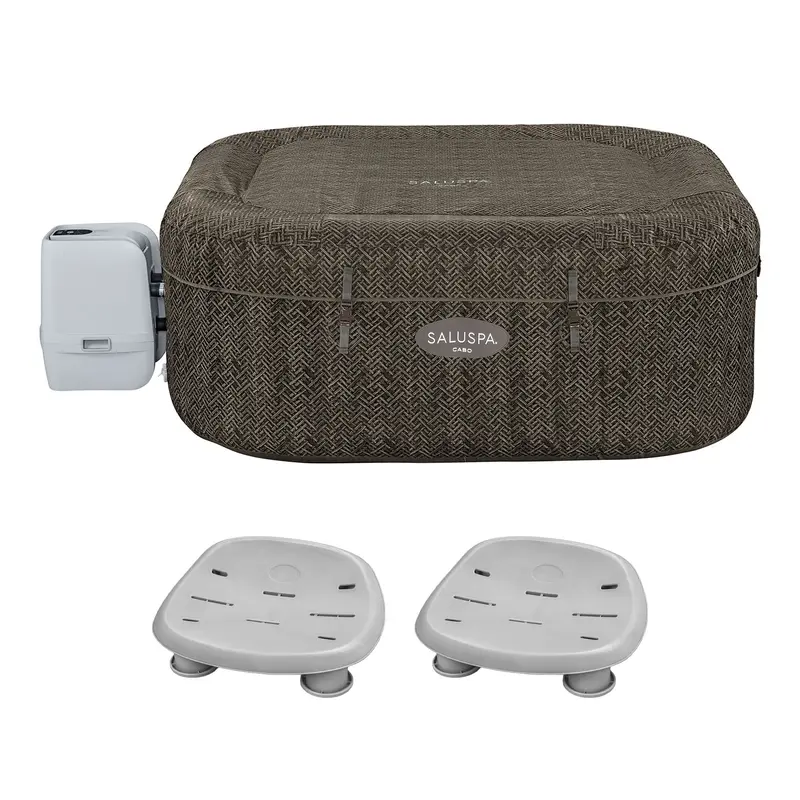 Bestway Saluspa Airjet Inflatable Hot Tub – Features Two Non-Slip Spa Seats 1