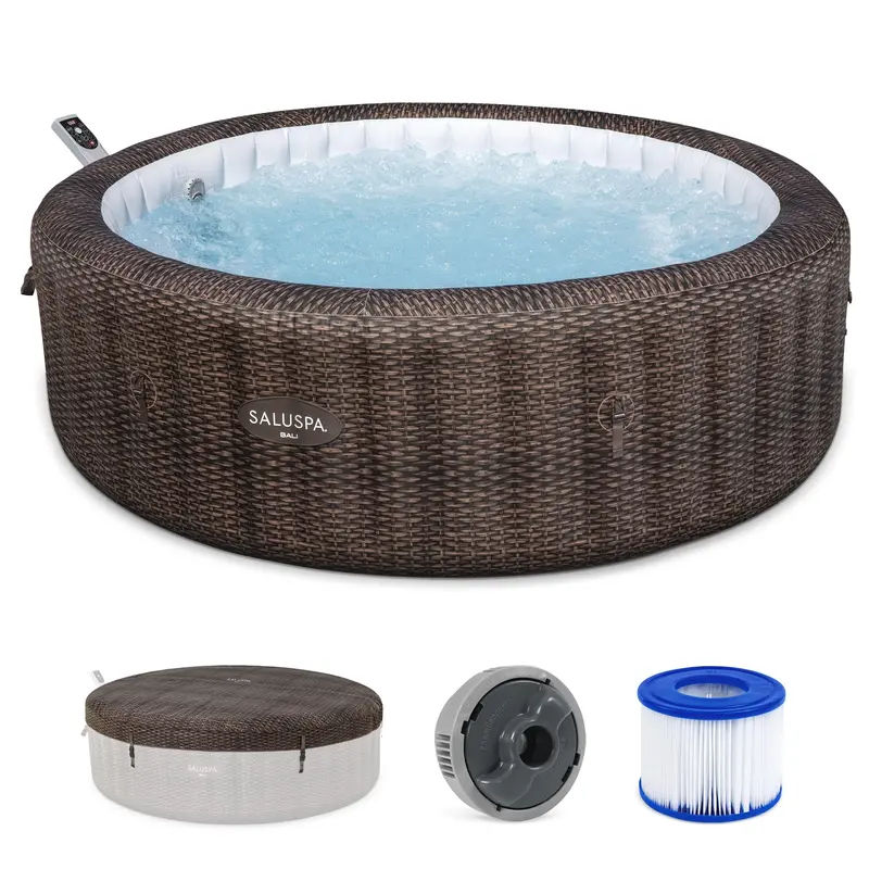 Bestway Saluspa Bali Smart Airjet Hot Tub – Inflatable Spa With Energysense Insulated Cover 1