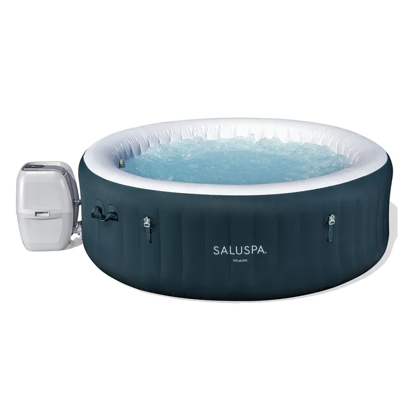Bestway Saluspa Miami Airjet Inflatable Hot Tub – Energy-Efficient Cover, Fits 4–6 People 1