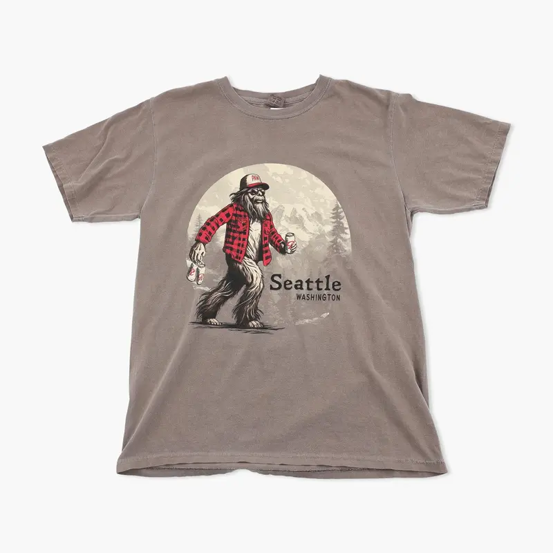 Bigfoot Stole My Beer Cigar-Themed Seattle T-Shirt 1