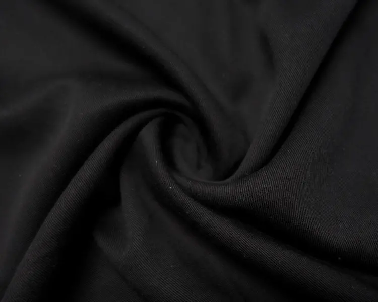 Black Lyocell Twill Fabric 1