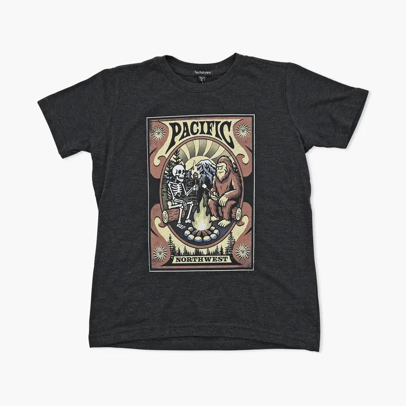 Black Squatch Undead Motif Youth T-Shirt – Seattle Urban Style 1
