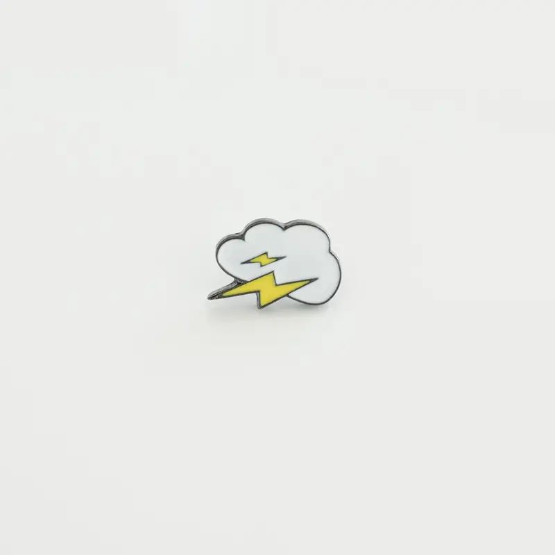 Bold Lightning Bolt Hard Enamel Lapel Pin 1